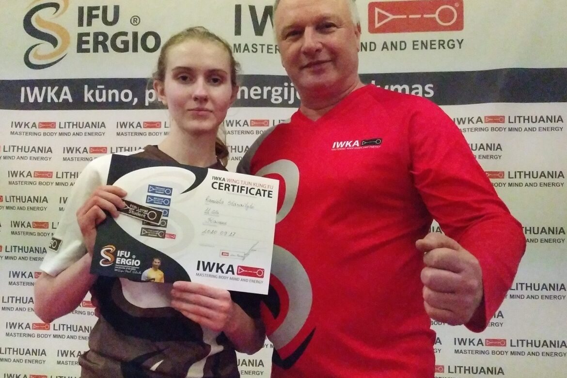 Raminta apgynė Wing Tjun 11 mokinio lygį