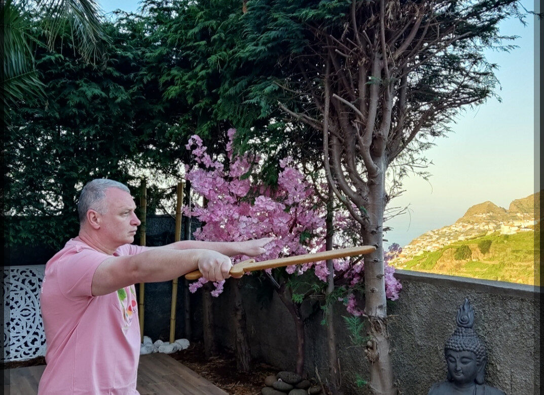 Mokinausi Sam Tam Tai Chi ir Yang Tai Chi kardo formu
